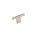Momo Graf Knurled T Knob 60mm in Dull Brushed Nickel