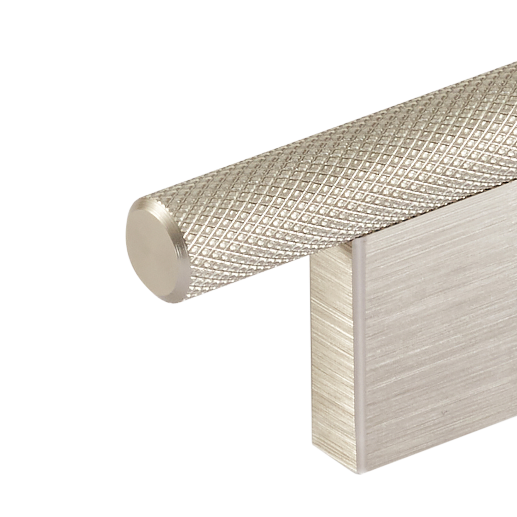 Momo Graf Knurled T Knob 60mm in Dull Brushed Nickel (2)