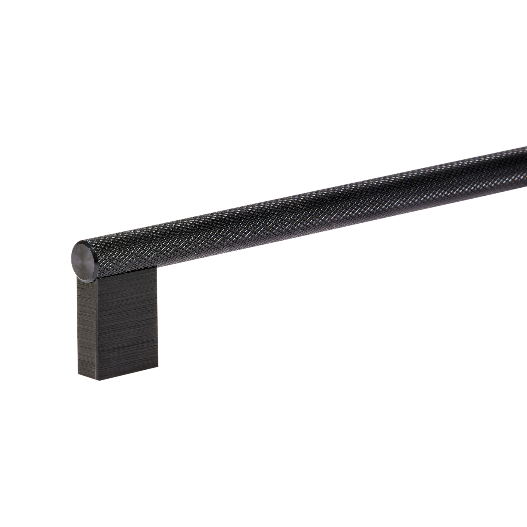 Momo Graf Knurled D Handle 160mm in Brushed Black (2)