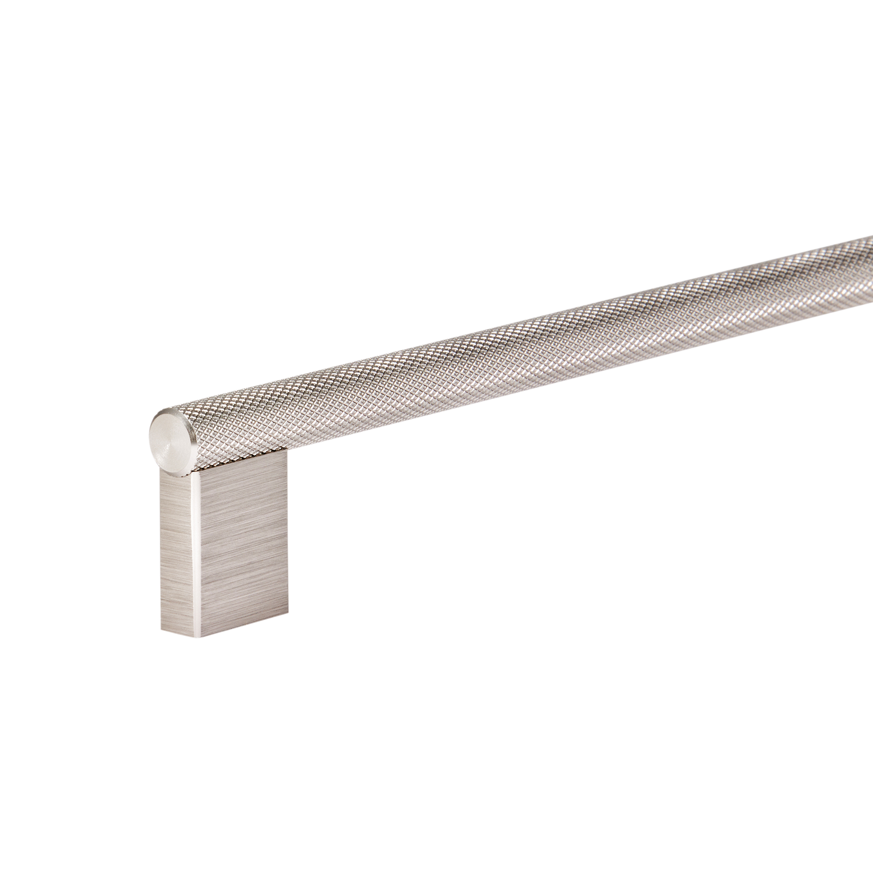 Momo Graf Knurled D Handle 160mm in Dull Brushed Nickel (2)