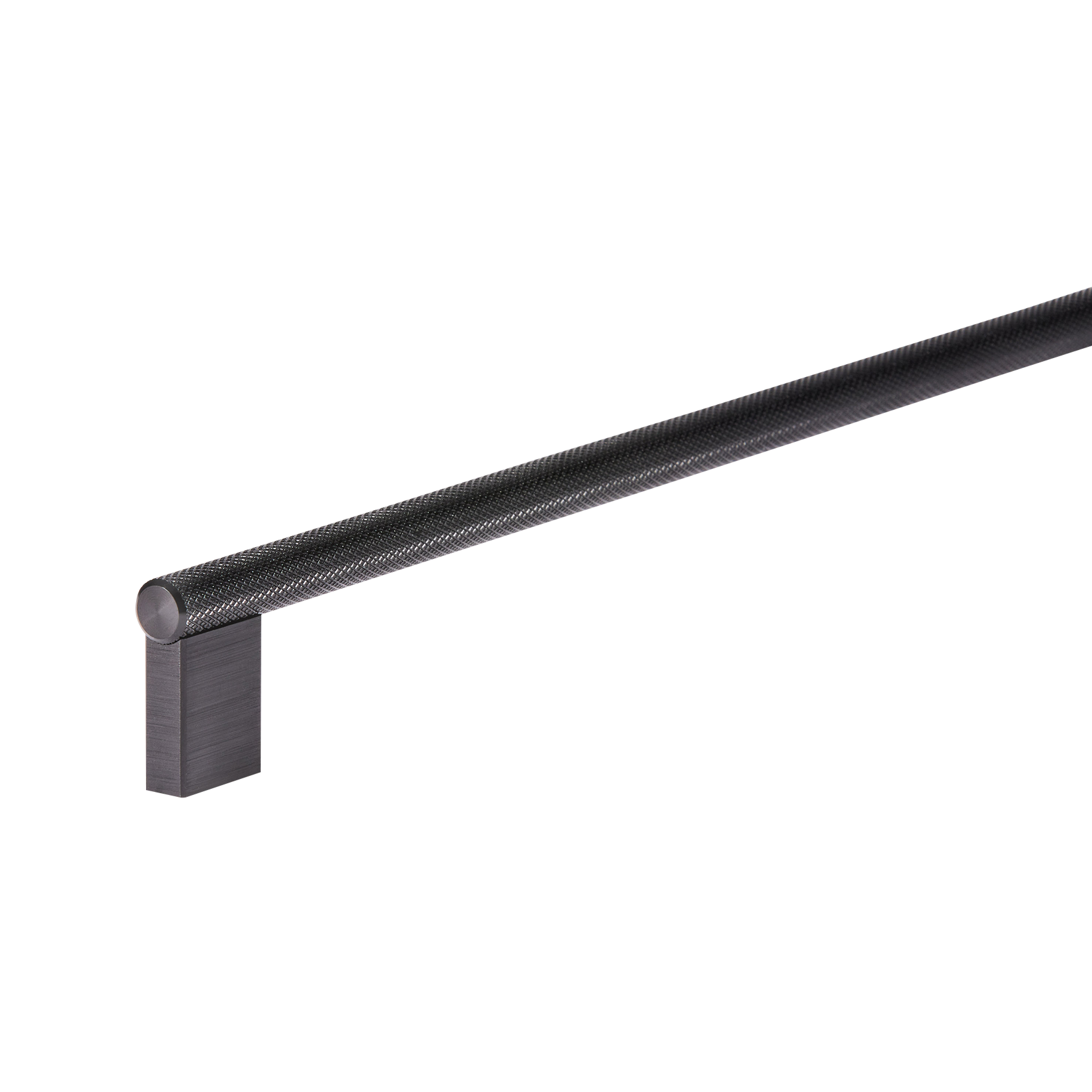 Momo Graf Knurled D Handle 256mm in Brushed Black (2)