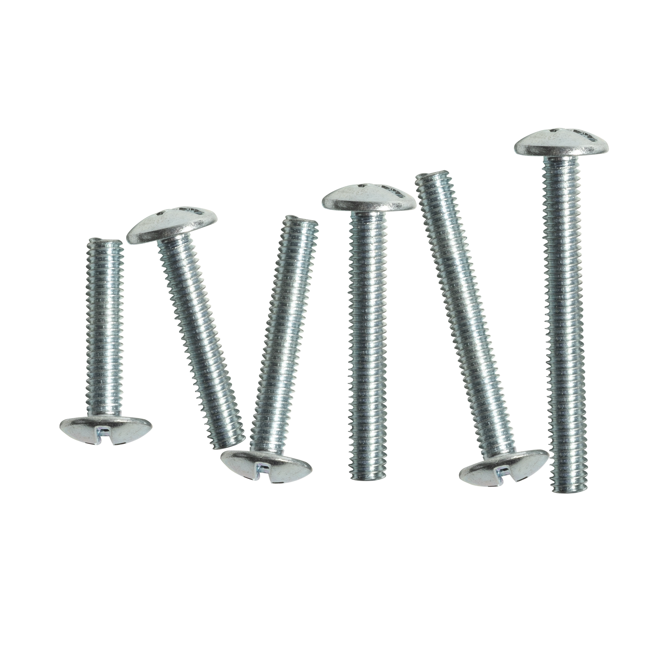 Handle Screws, Raised Head Phillips, Slotted Combination Drive, M4 x 25mm, Box of 100 in Zinc Plated (1)