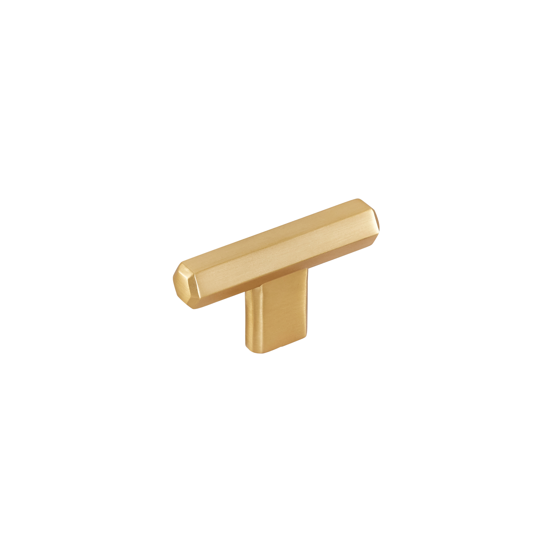 Momo Hendrix T Knob 60mm in Brushed Satin Brass