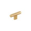 Momo Hendrix T Knob 60mm in Brushed Satin Brass