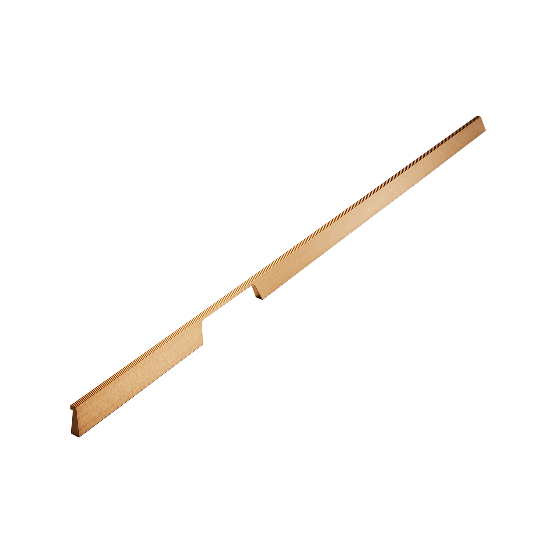 Momo Rail D Handle Right 1120mm in Brushed Dark Brass