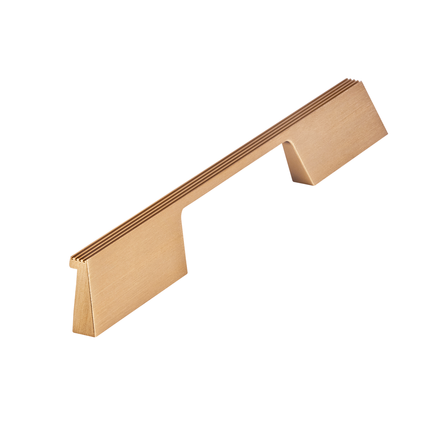 Momo Rail D Handle 192mm in Brushed Dark Brass