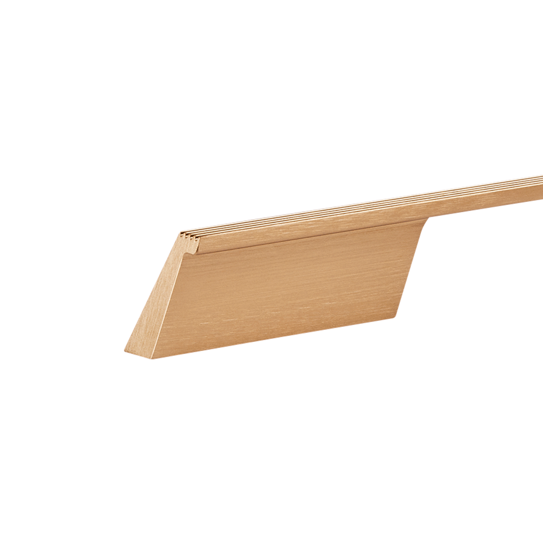 Momo Rail D Handle 192mm in Brushed Dark Brass (2)