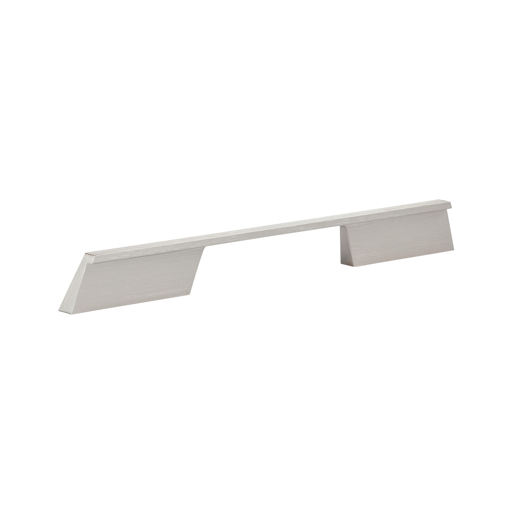 Momo Rail D Handle 192mm in Stainless Steel Look