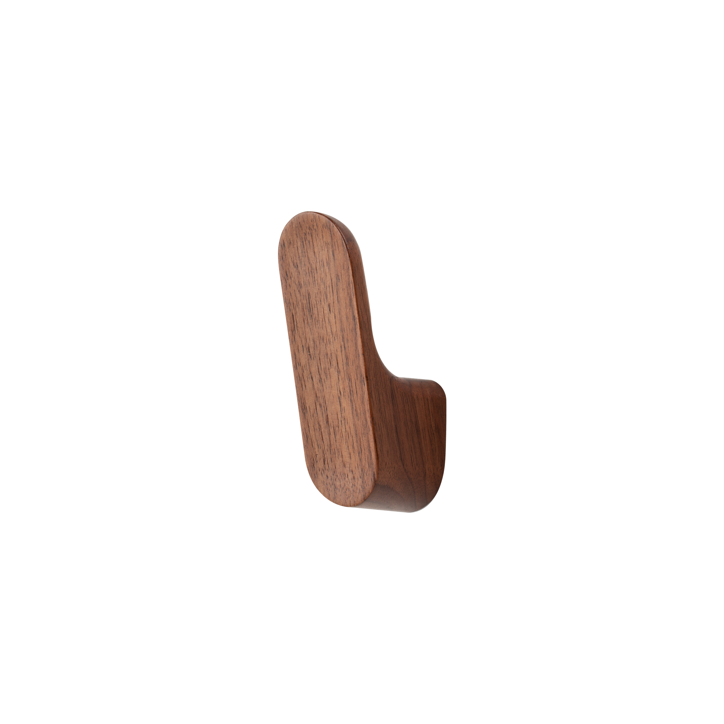 Momo Luv Wood Wall Hook 50mm in Walnut