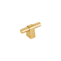 Momo Loreto T Knob 60mm in Brushed Matt Brass
