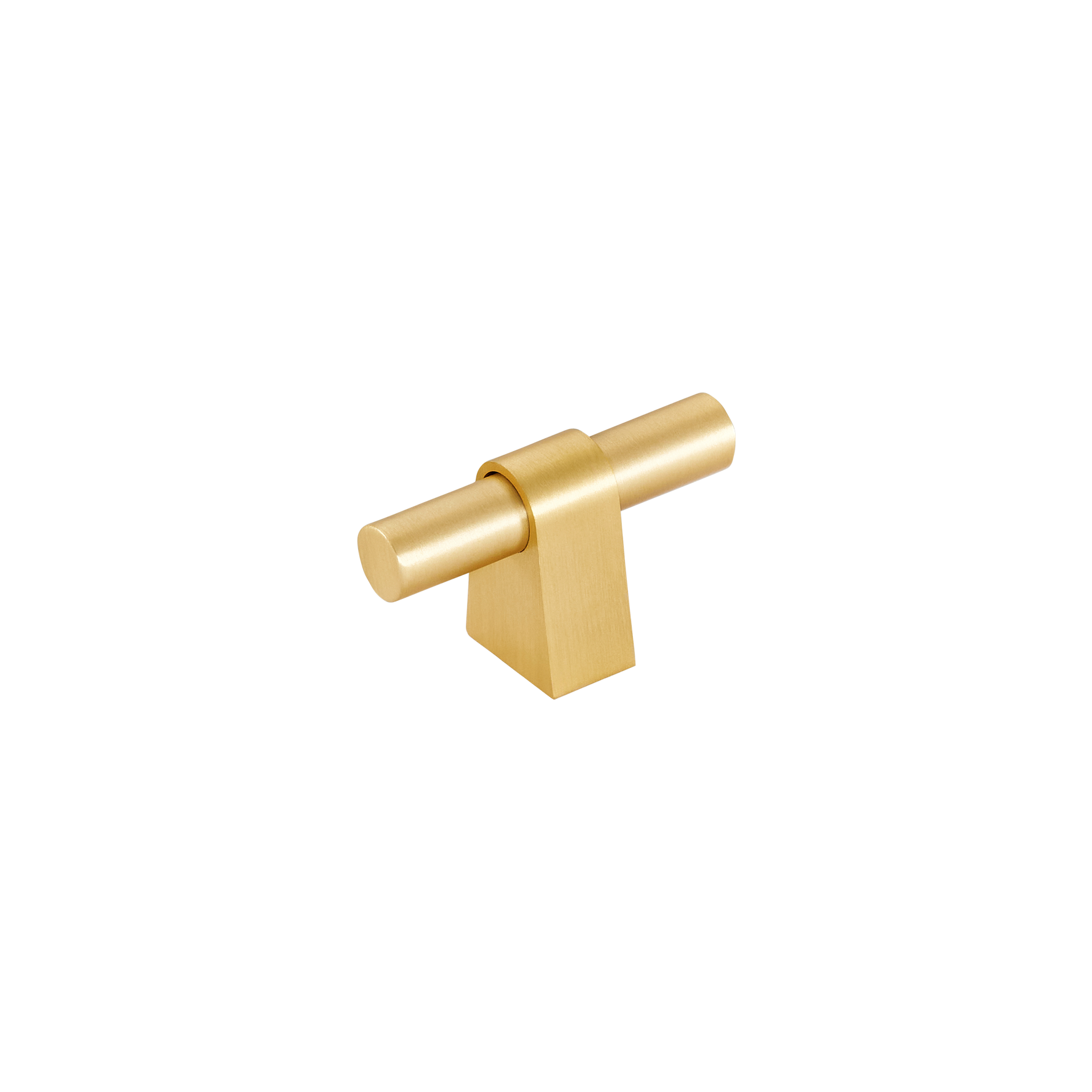 Momo Loreto T Knob 60mm in Brushed Matt Brass