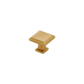 Momo Lucca Square Knob 30mm in Brushed Satin Brass