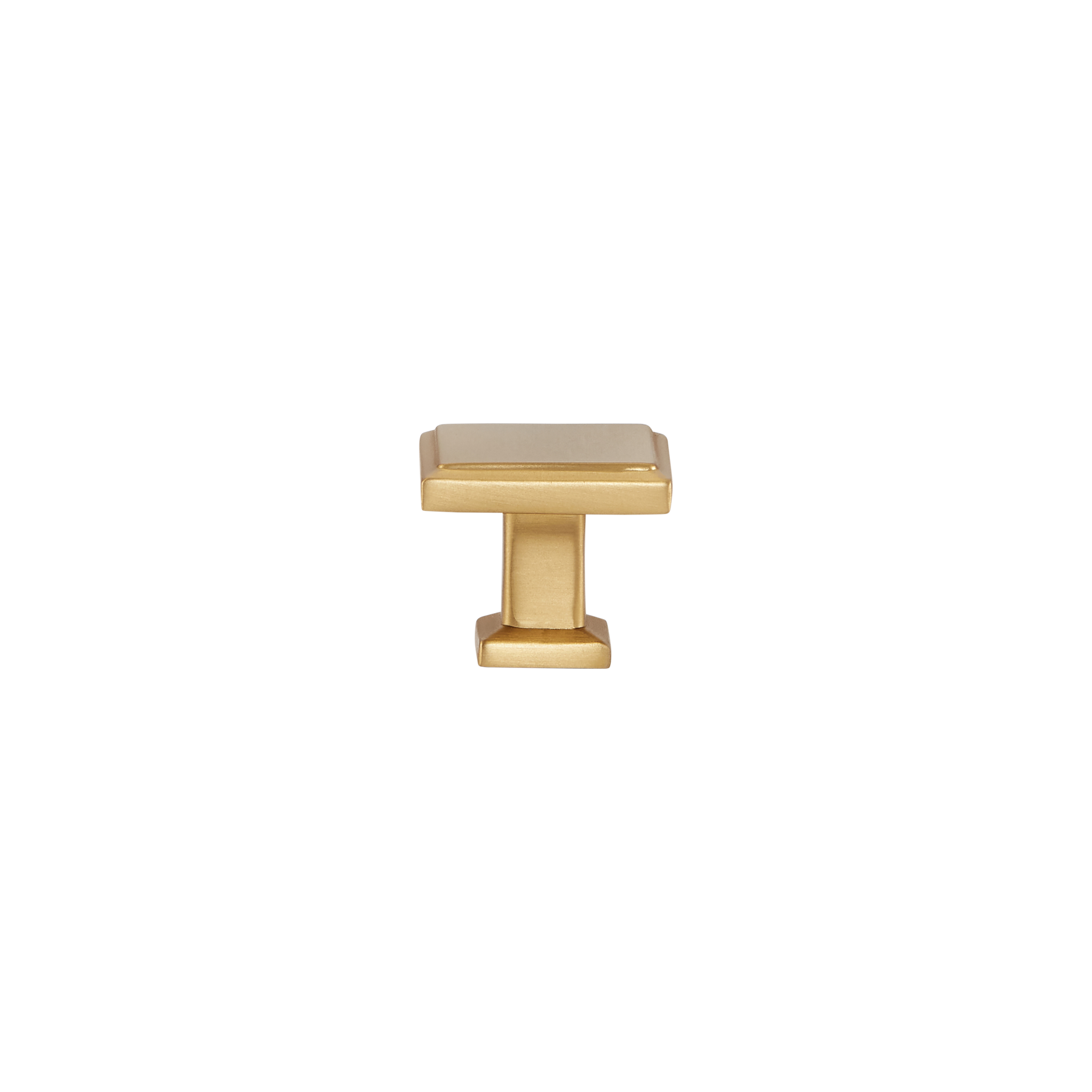 Momo Lucca Square Knob 30mm in Brushed Satin Brass (1)