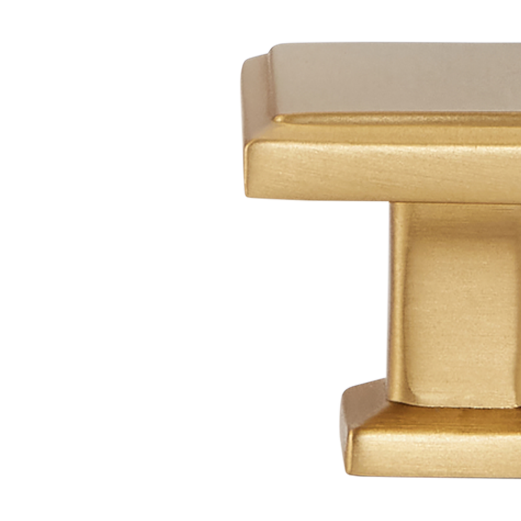 Momo Lucca Square Knob 30mm in Brushed Satin Brass (2)