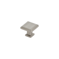 Momo Lucca Square Knob 30mm in Dull Brushed Nickel
