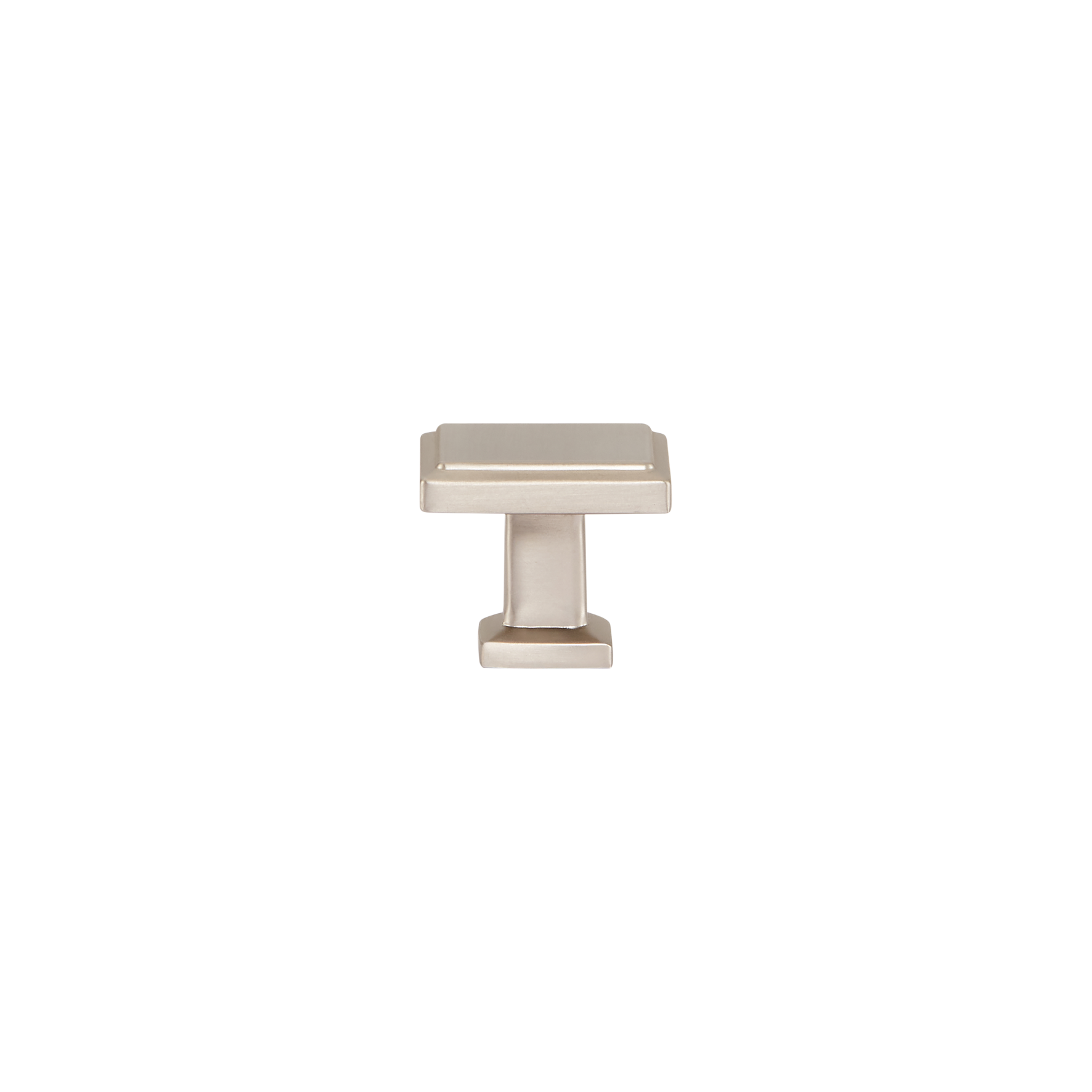 Momo Lucca Square Knob 30mm in Dull Brushed Nickel (1)