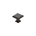 Momo Lucca Square Knob 30mm in Matt Black