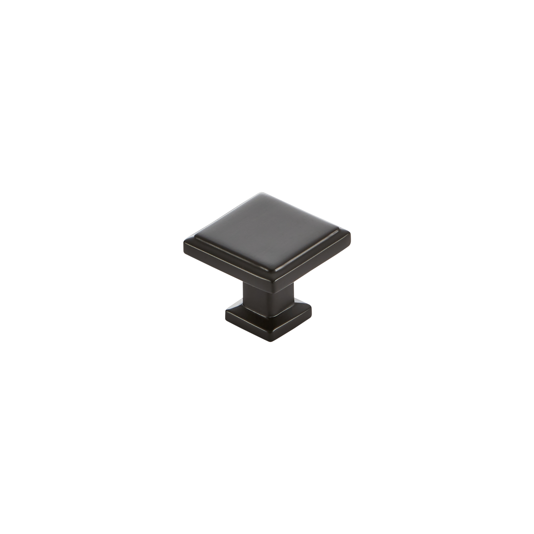 Momo Lucca Square Knob 30mm in Matt Black