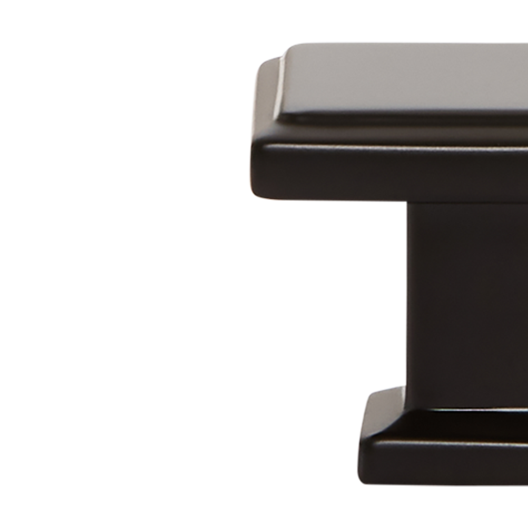 Momo Lucca Square Knob 30mm in Matt Black (2)