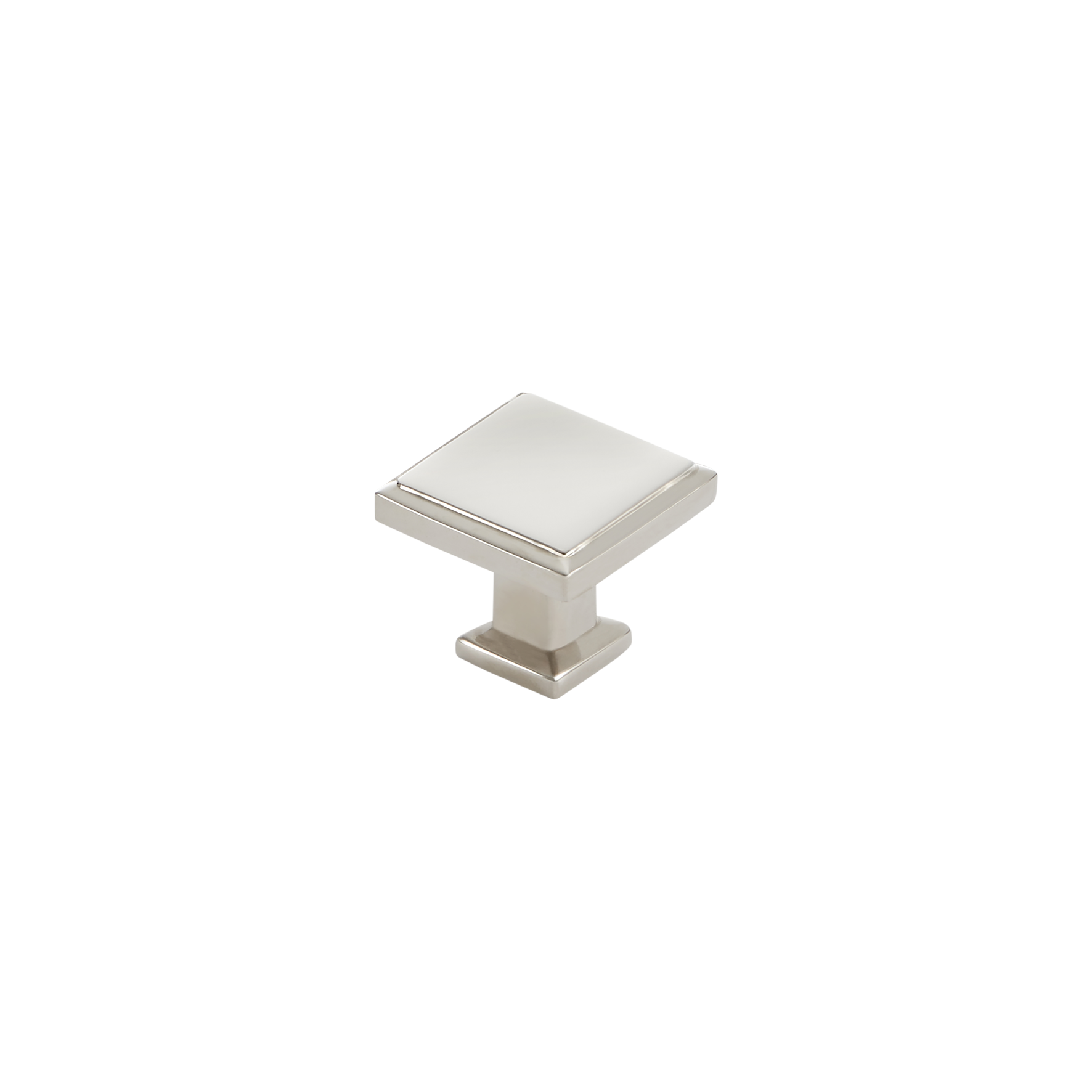 Momo Lucca Square Knob 30mm in Polished Nickel