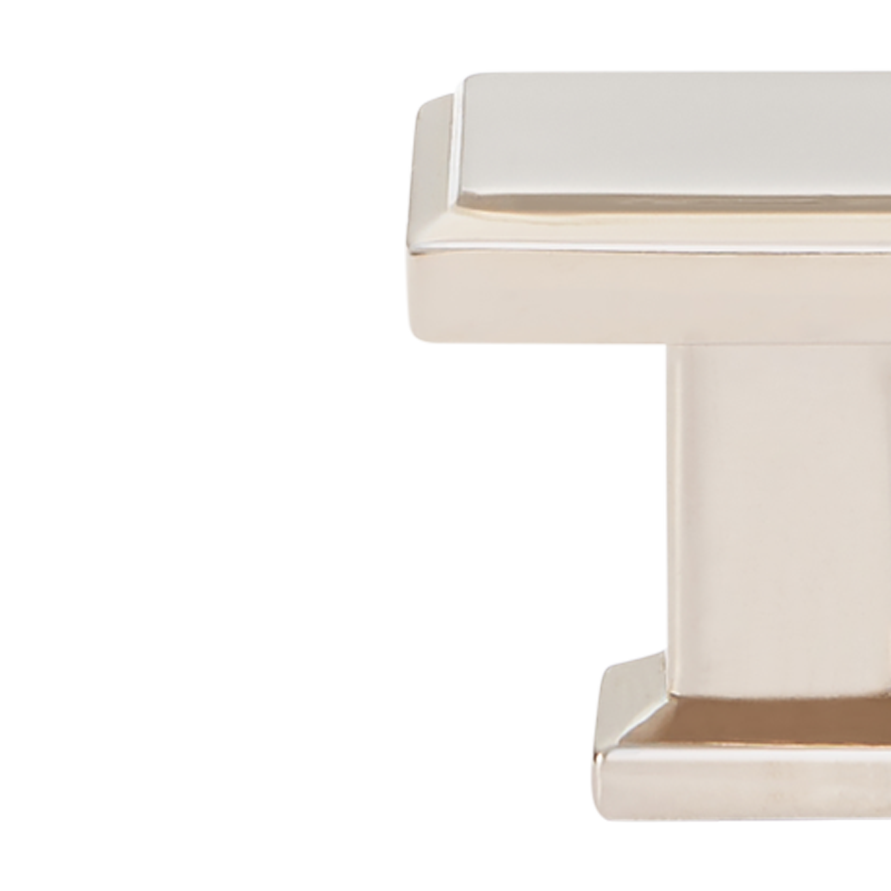 Momo Lucca Square Knob 30mm in Polished Nickel (2)