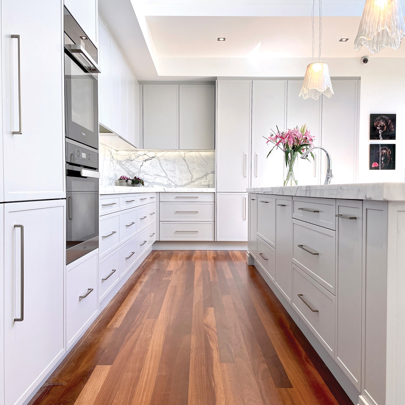 Momo Milano D Handle 192mm In Metallic Grey (2)