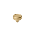 Momo Monaco Round Knob 36mm in Brushed Satin Brass
