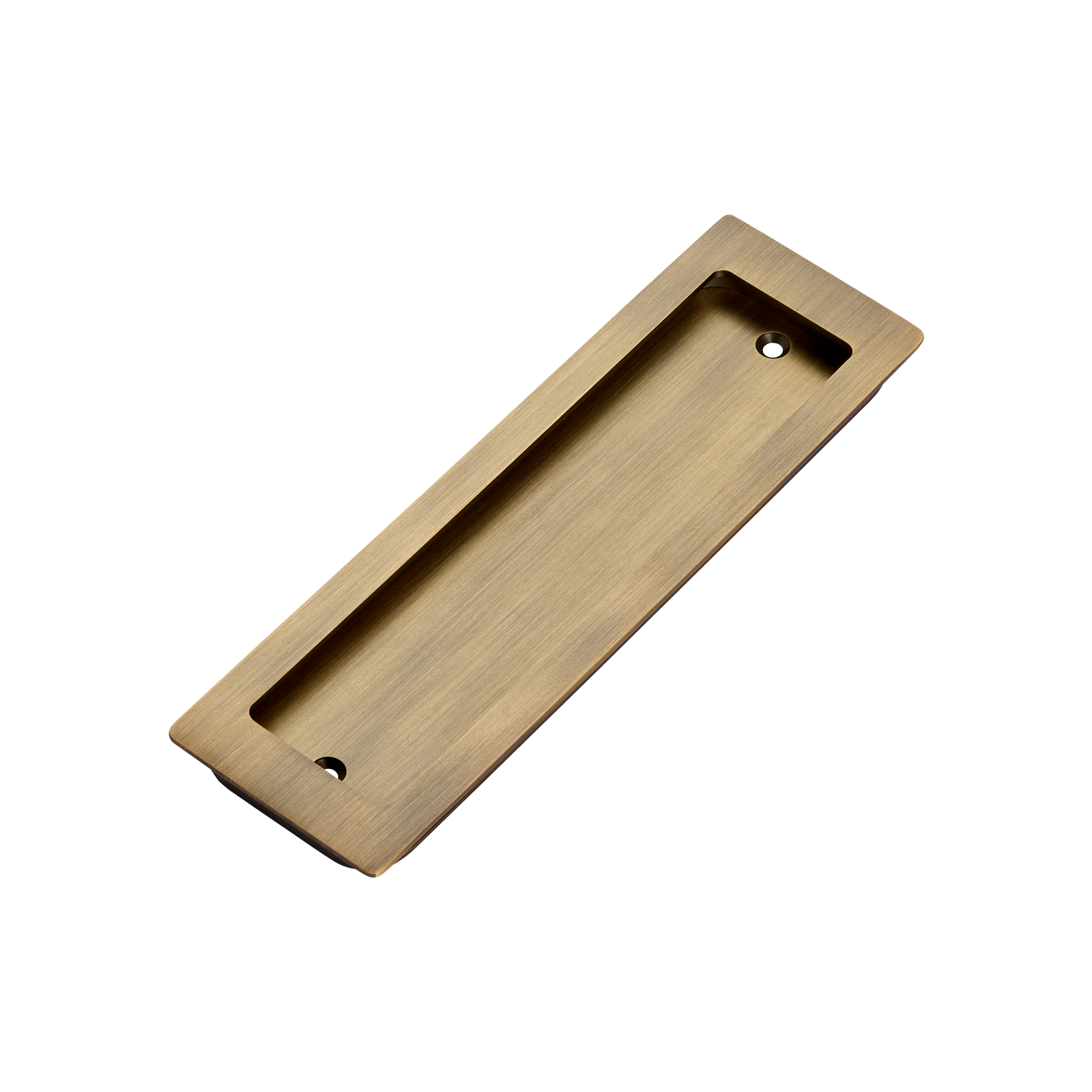 Momo Handles Cavity Slider Flush Pull Dark Brushed Brass (1)