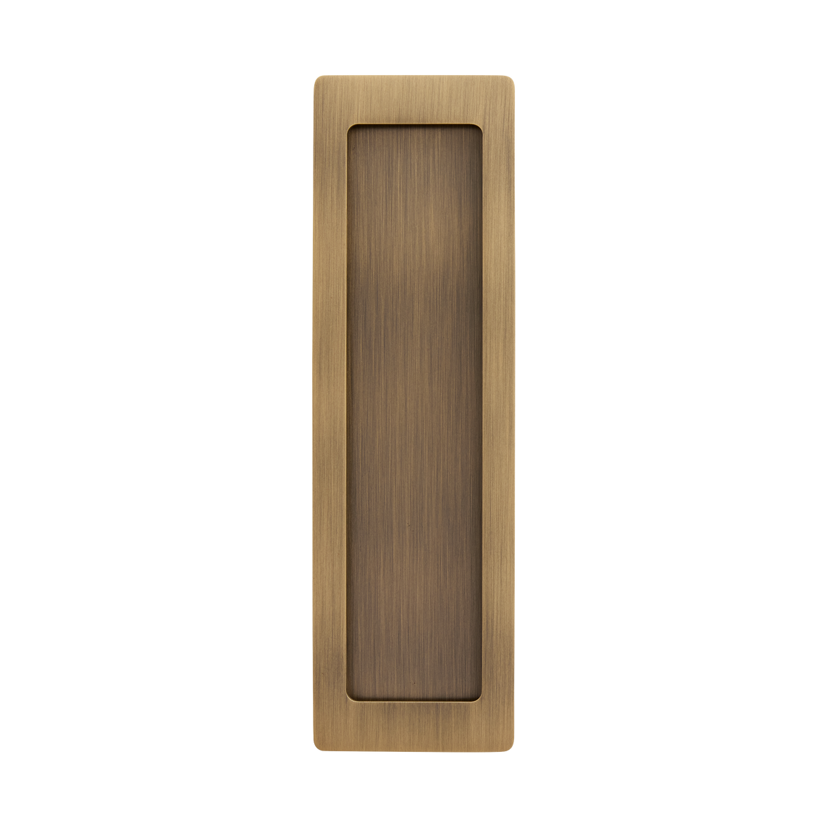 Momo Handles Cavity Slider Flush Pull Dark Brushed Brass