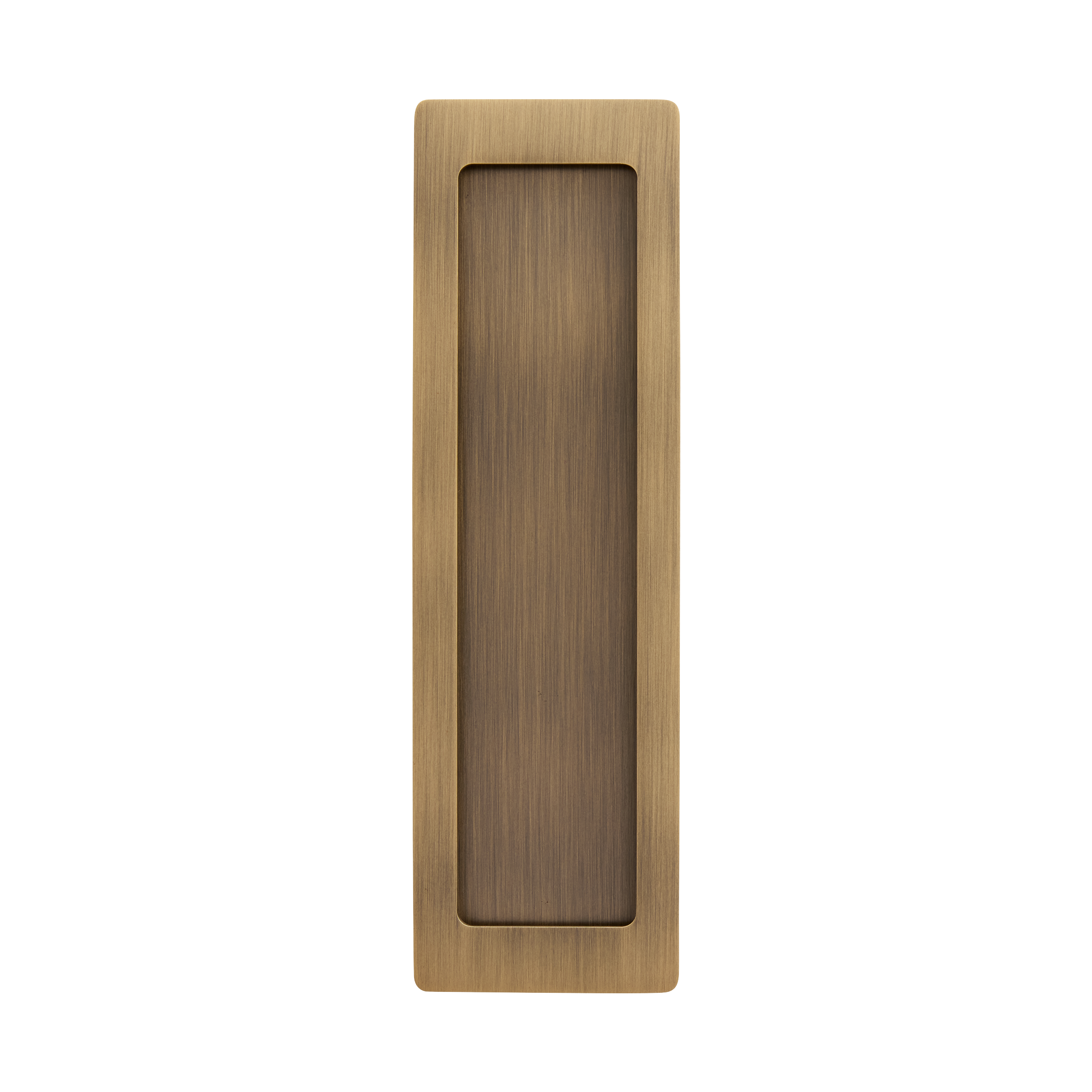 Momo Handles Cavity Slider Flush Pull Dark Brushed Brass (3)
