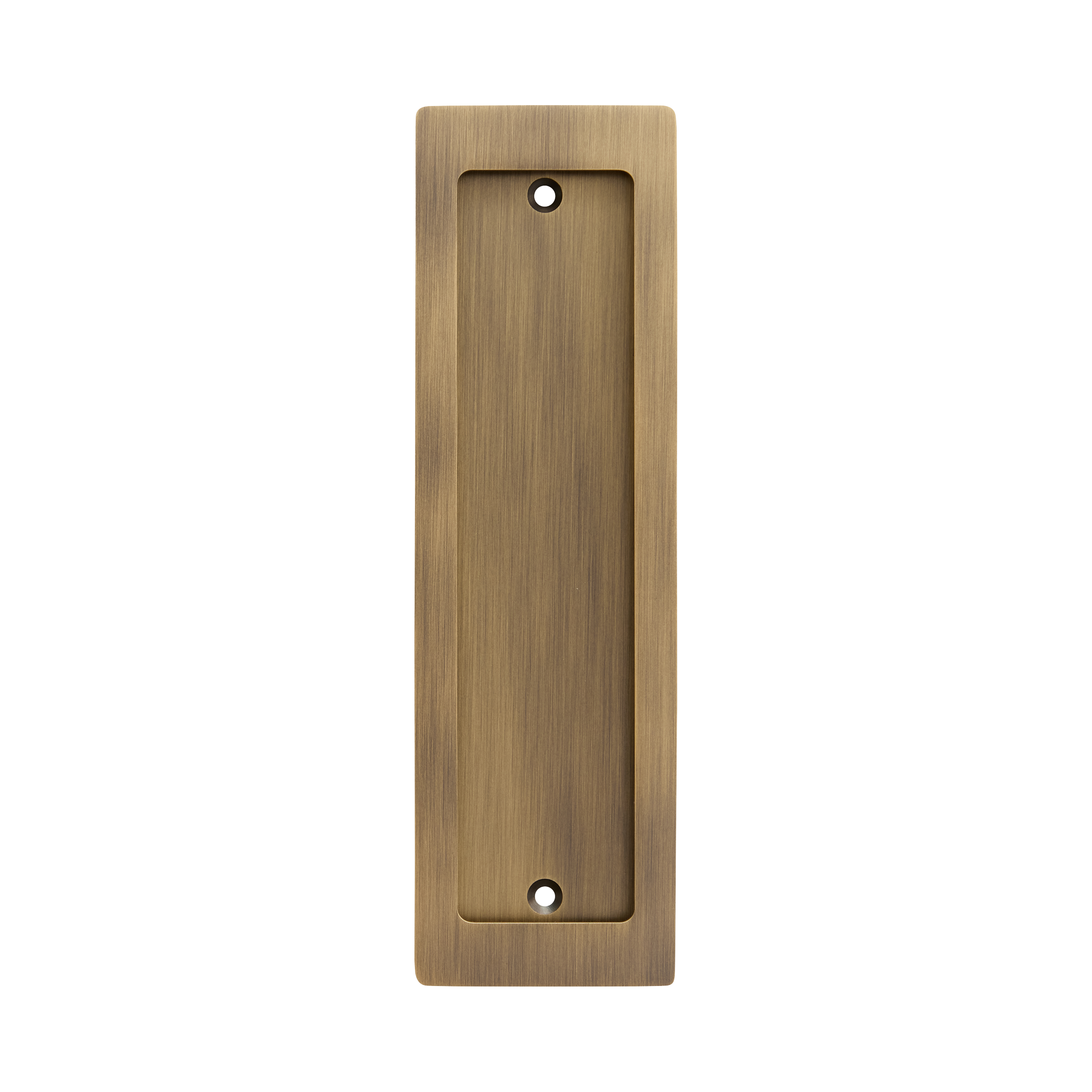 Momo Handles Cavity Slider Flush Pull Dark Brushed Brass (2)