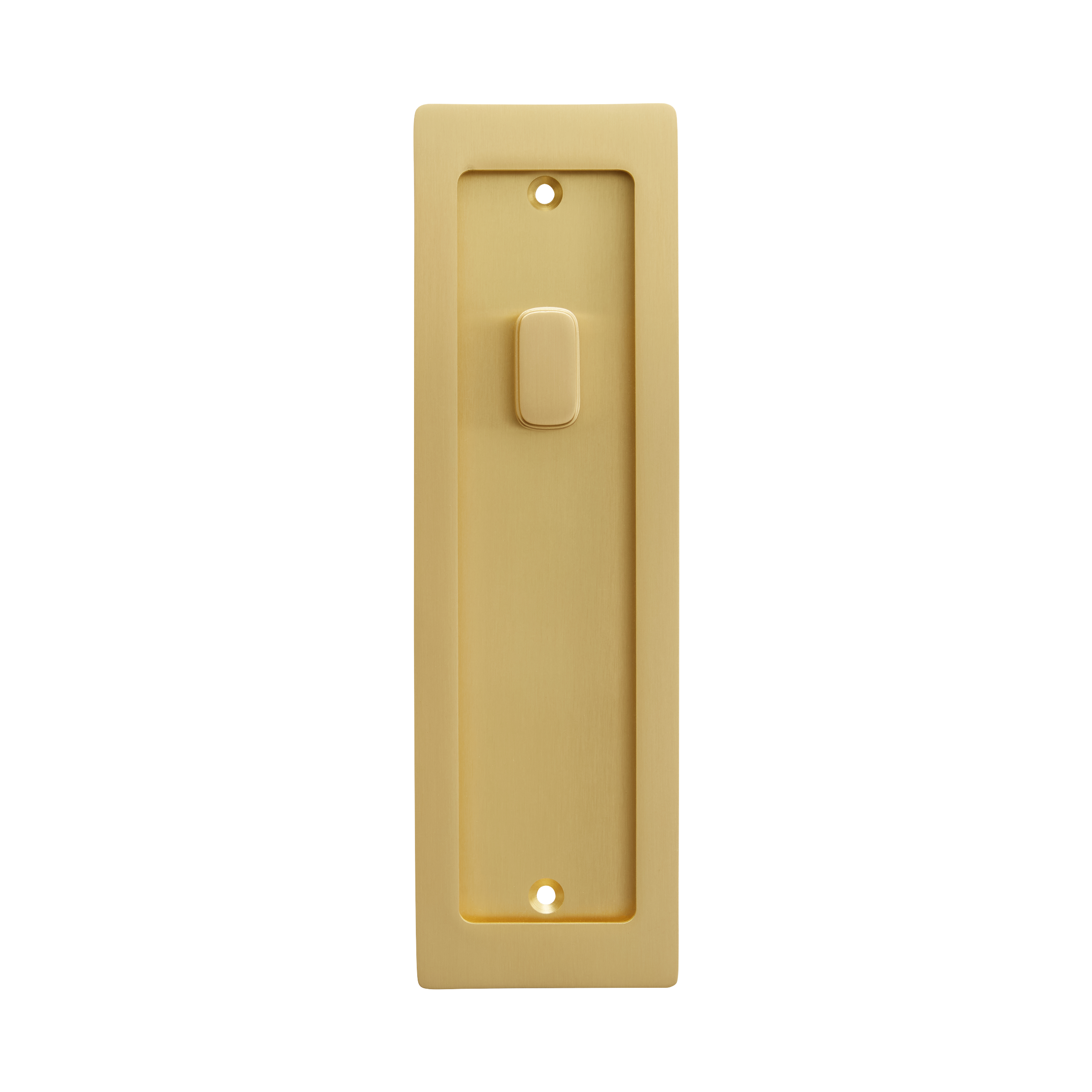 Momo Handles Cavity Slider Flush Pull Privacy Lock kit Brushed Satin Brass (3)