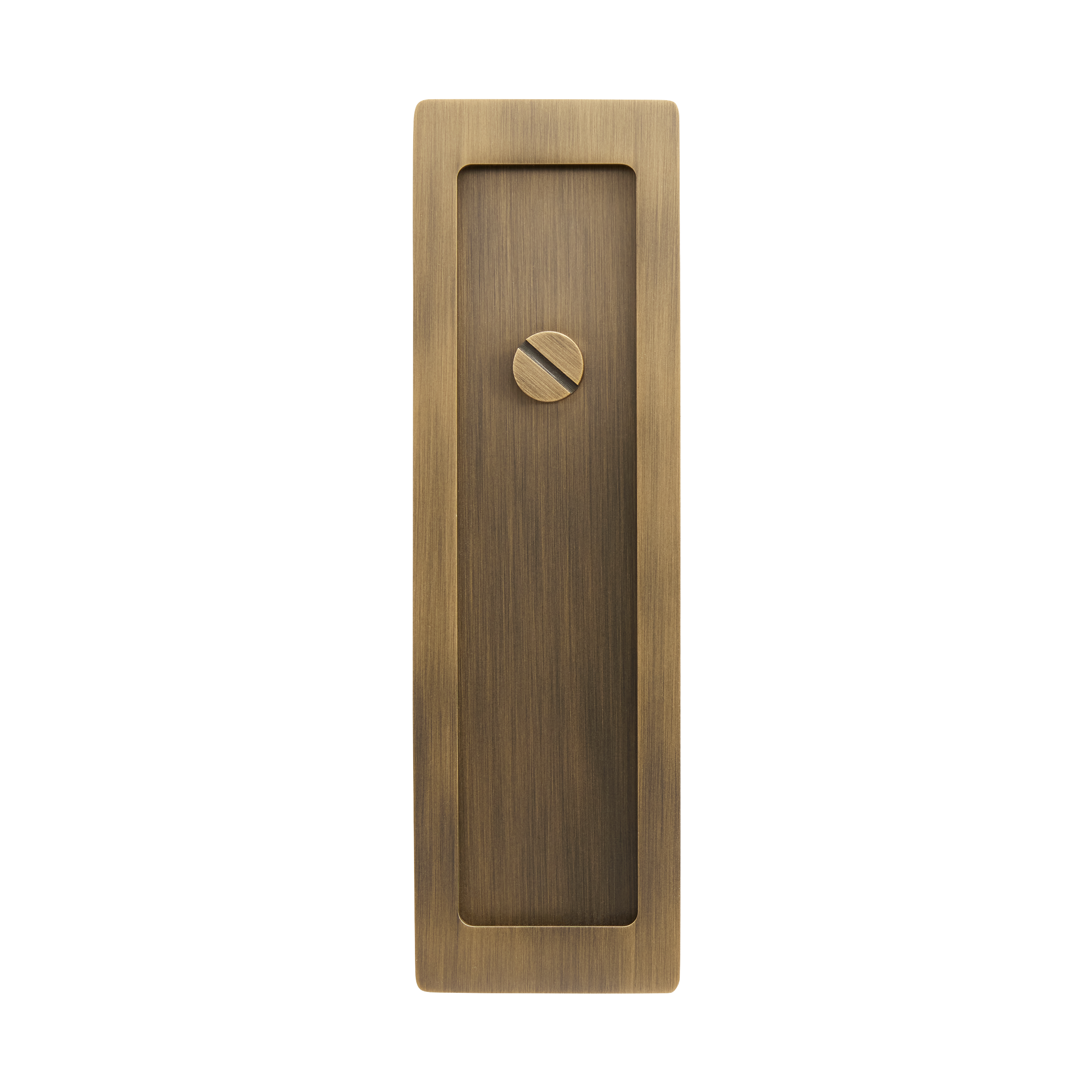 Momo Handles Cavity Slider Flush Pull Privacy Lock kit Dark Brushed Brass (3)