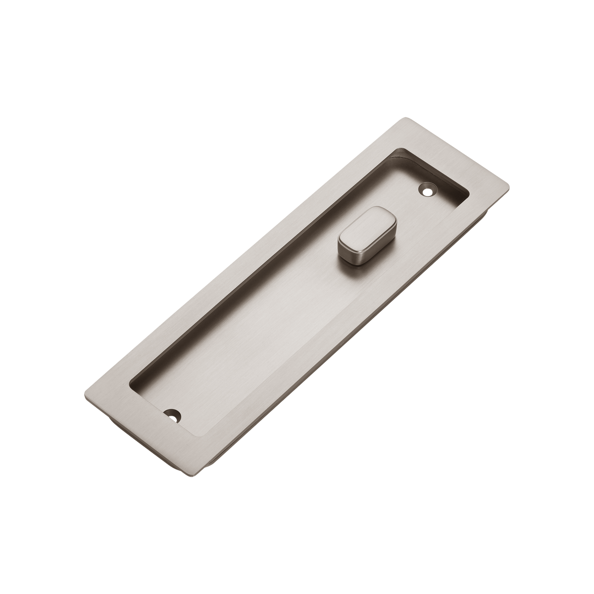 Momo Cavity Slider Flush Pull Privacy Lock kit In Dull Brushed Nickel ...