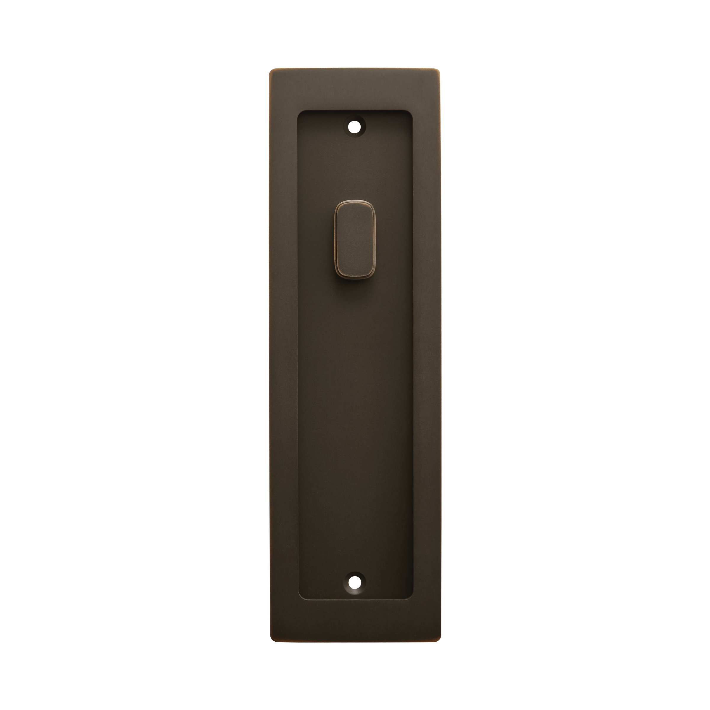 Momo Handles Cavity Slider Flush Pull Privacy Lock kit Dark Bronze (2)