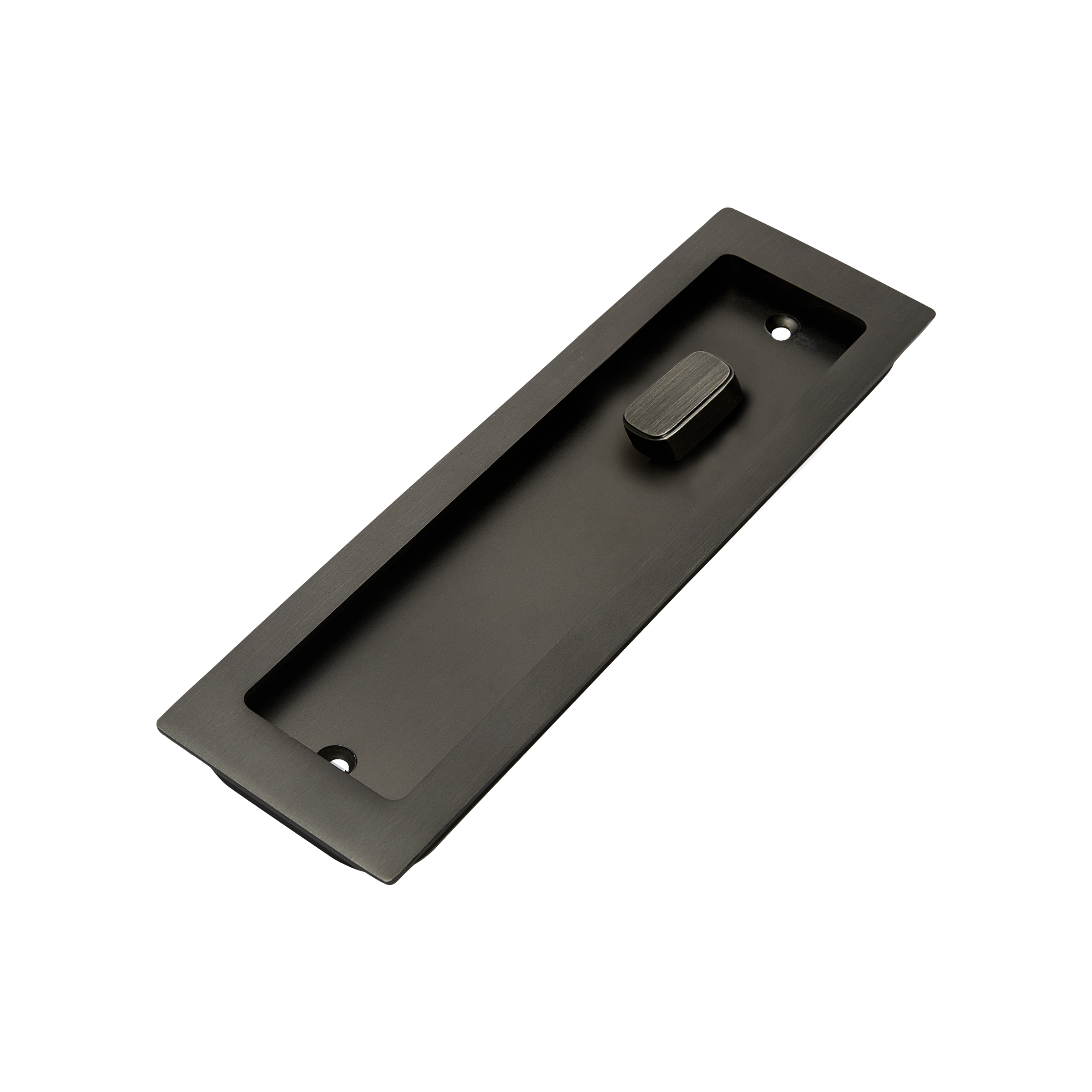 Momo Handles Cavity Slider Flush Pull Privacy Lock kit Gunmetal