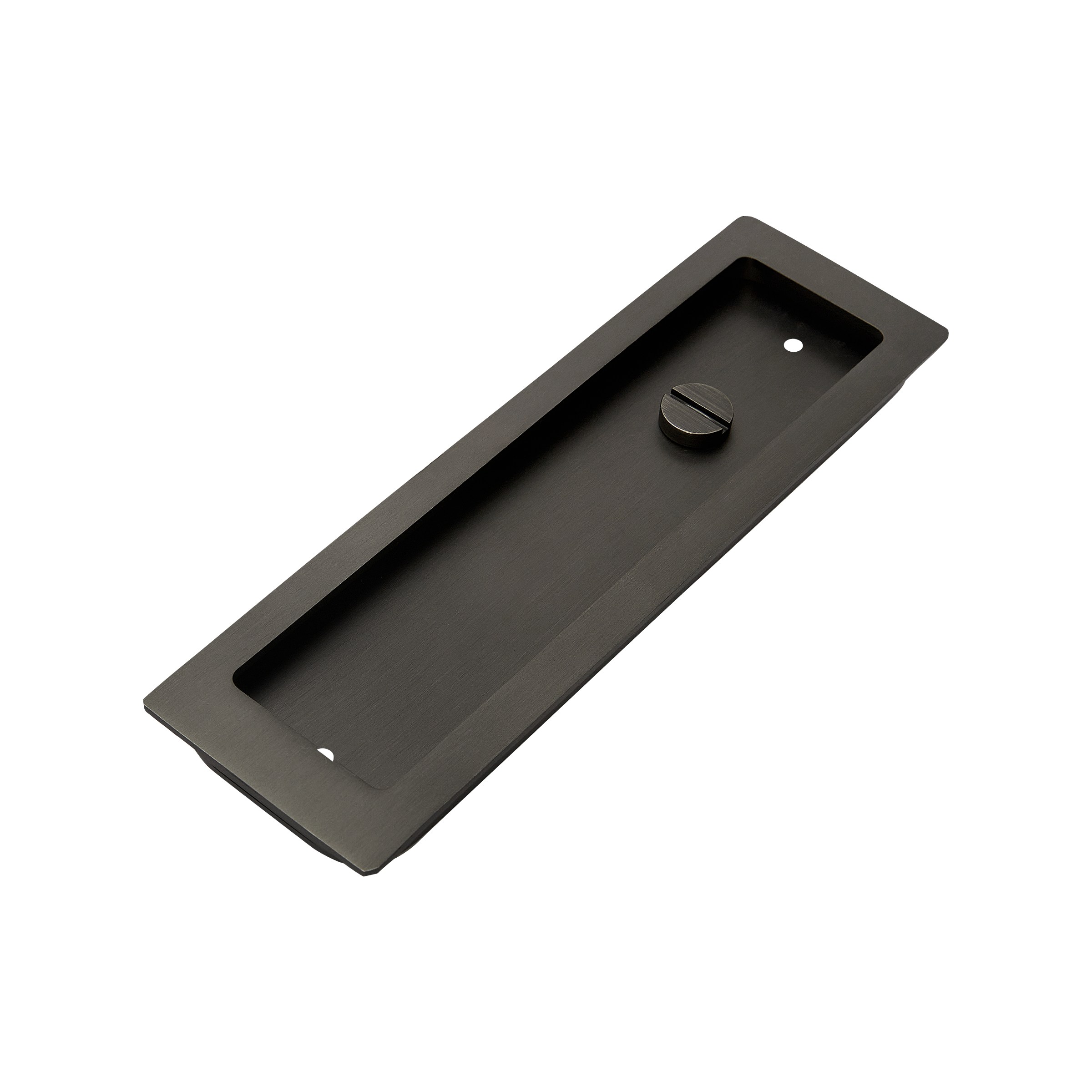 Momo Handles Cavity Slider Flush Pull Privacy Lock kit Gunmetal (1)
