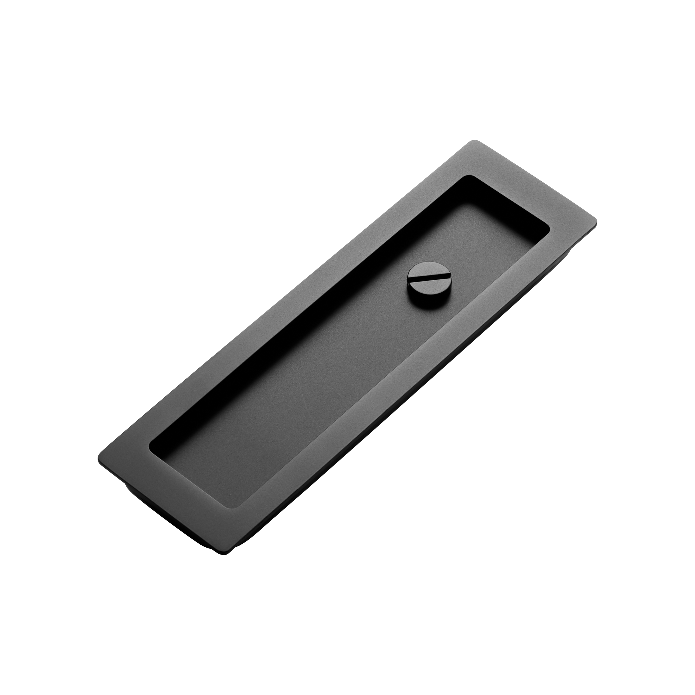 Momo Handles Cavity Slider Flush Pull Privacy Lock kit Matt Black (2)