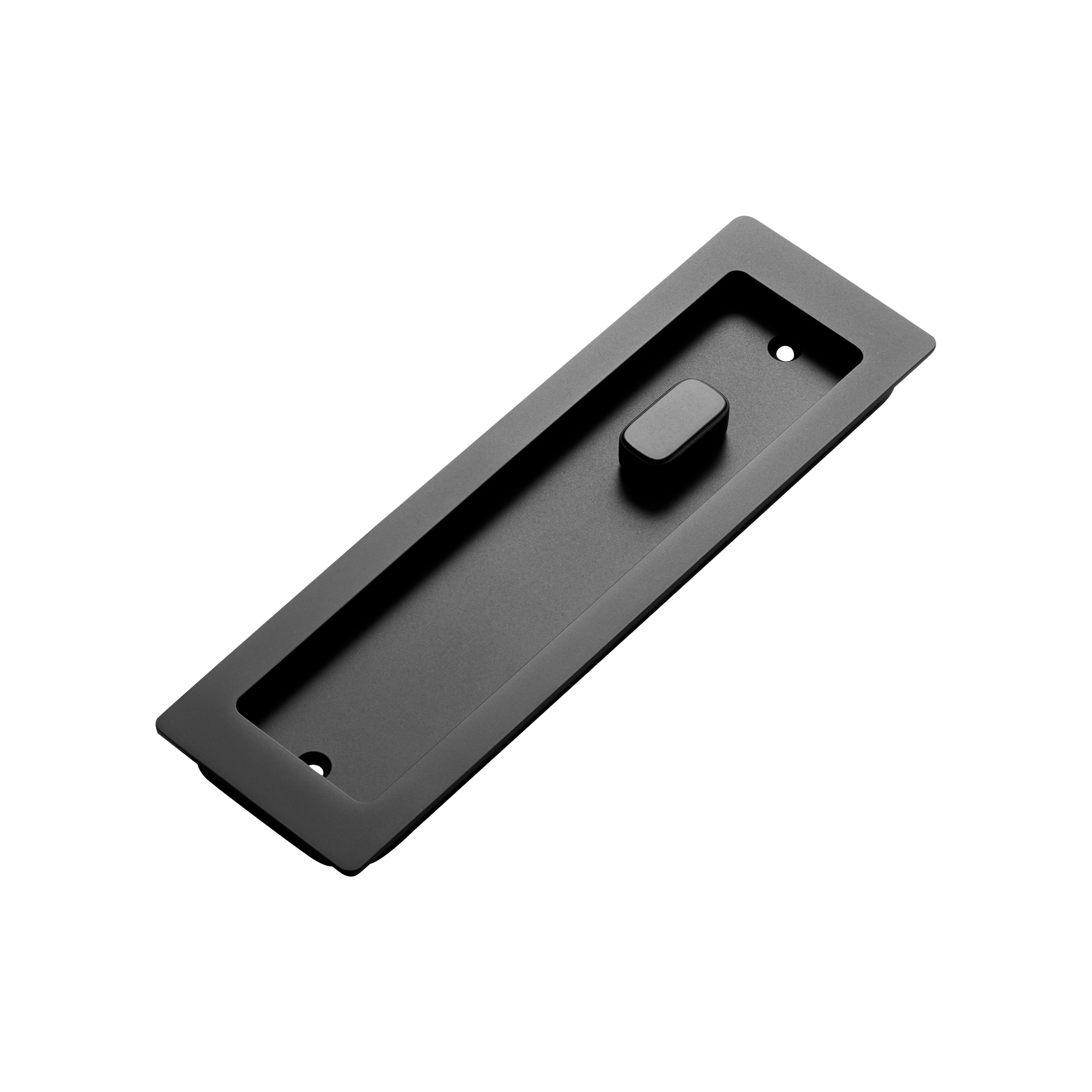 Momo Handles Cavity Slider Flush Pull Privacy Lock kit Matt Black