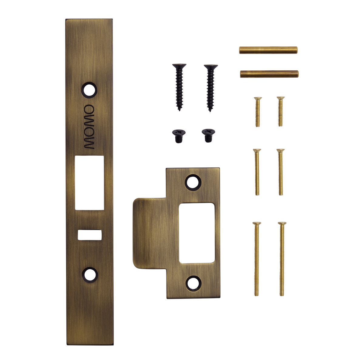 Momo Solid Brass Lock Forend and Striker Kit to suit Dormakaba MS2600 and MS2900 Series in Bronze
