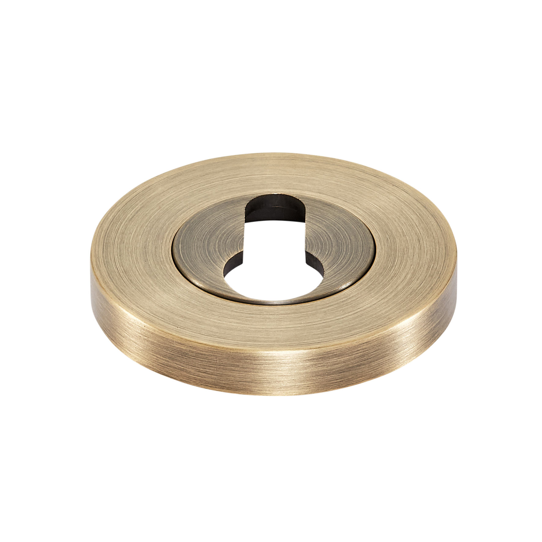 Momo Euro Cylinder Escutcheon Set Dark Brushed Brass (1)