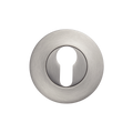 Momo Euro Cylinder Escutcheon Set Dull Brushed Nickel