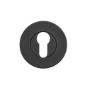 Momo Euro Cylinder Escutcheon Set Matt Black