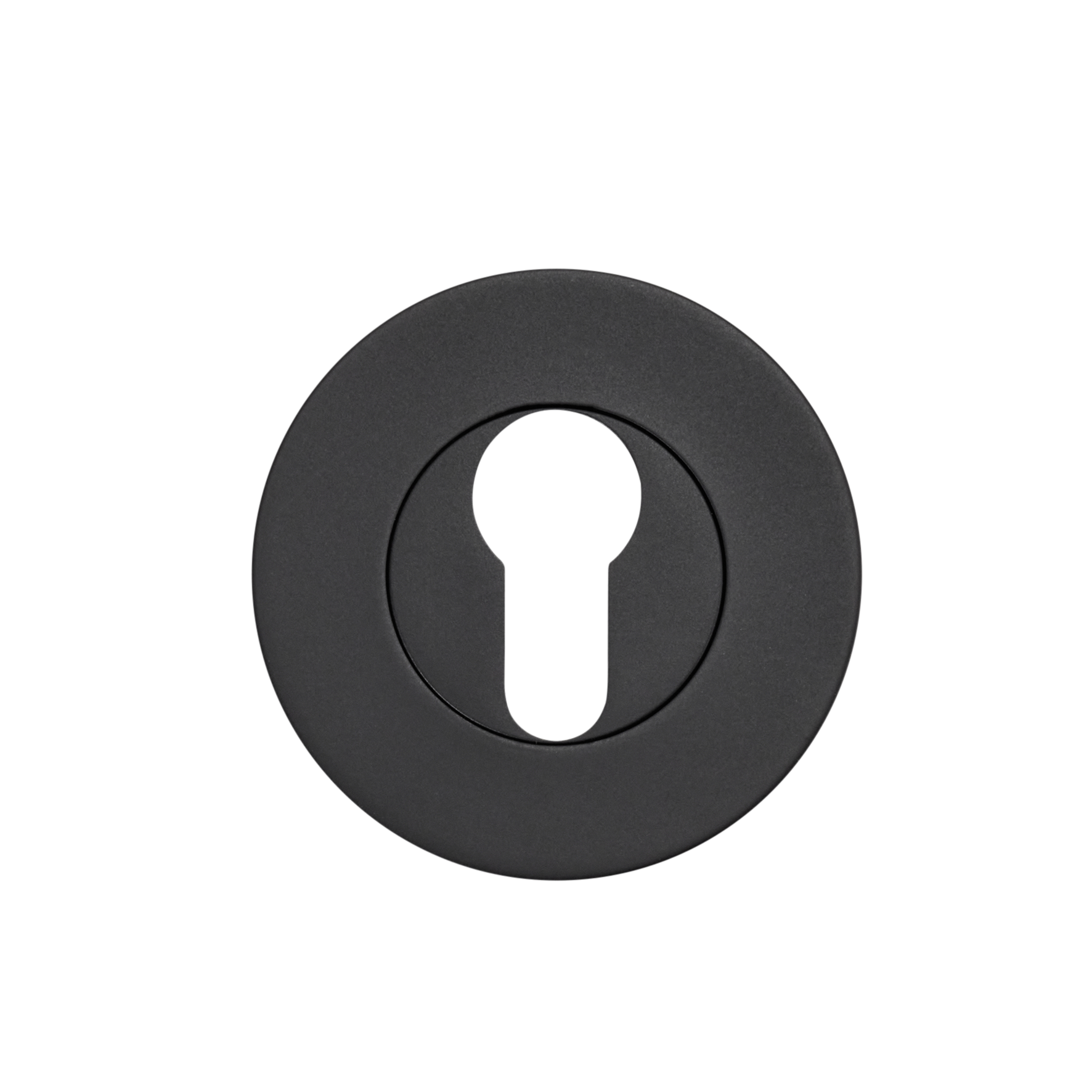 Momo Euro Cylinder Escutcheon Set Matt Black