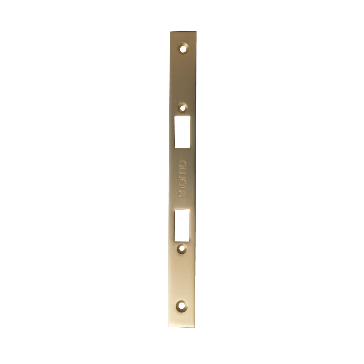 Momo Mortice Lock Forend Plate For Use With Privacy Thumb Turn Brushed Satin Brass