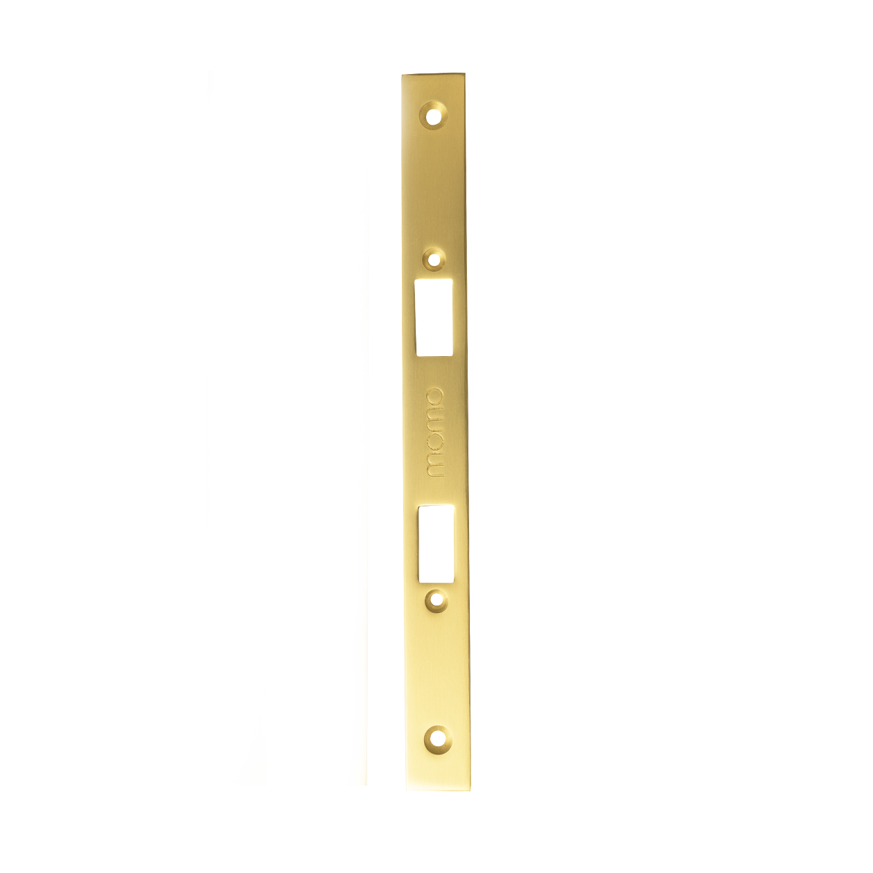Momo Mortice Lock Forend Plate For Use With Privacy Thumb Turn Brushed Satin Brass