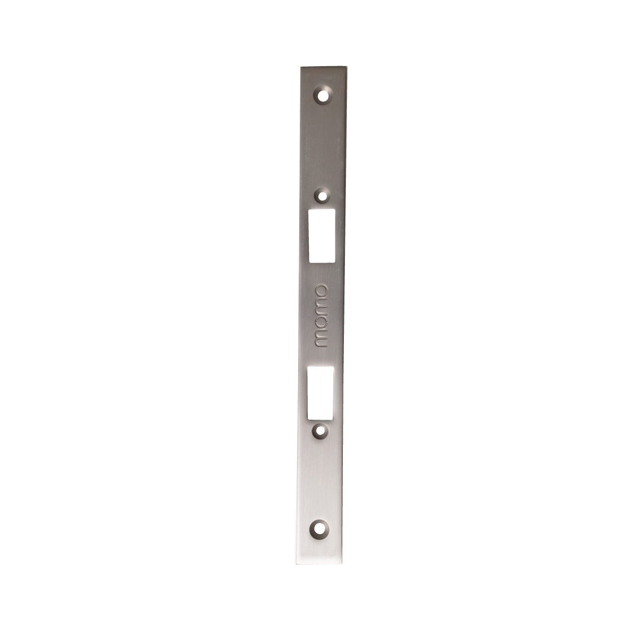 Momo Mortice Lock Forend Plate For Use With Privacy Thumb Turn Dull Brushed Nickel