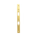 Momo Roller Mortice Lock Forend Plate For Use With Euro Cylinder Brushed Satin Brass