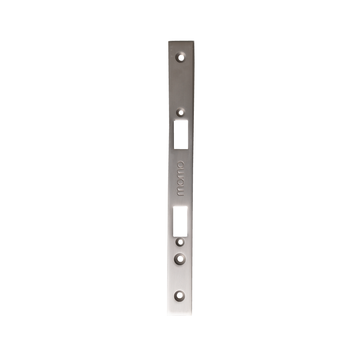 Momo Mortice Lock Forend Plate For Use With Euro Cylinder Brushed Nickel