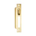 Momo Roller Mortice Lock Left Hand Strike Plate Brushed Satin Brass